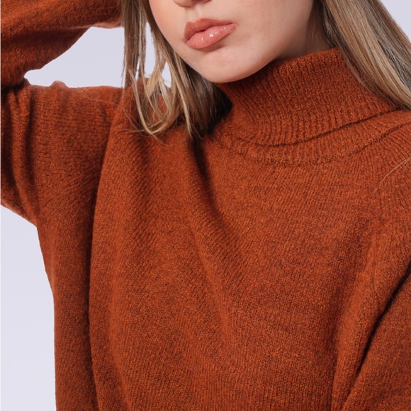 Minark Women’s Sweater Turtleneck Raglan Sleeve - Picture 4 of 5